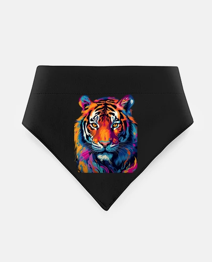 Mascotas colorful tiger painting style by number