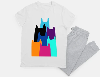 colorful cats
