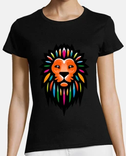Colorful Lion Head