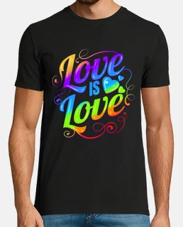 Colorful Love Is Love LGBTQ Logo Pride