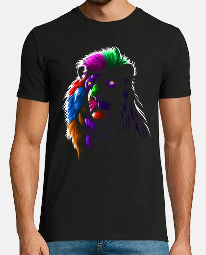 T-shirt colori leone