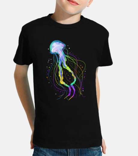 Ropa colorido océano medusa psicodélico