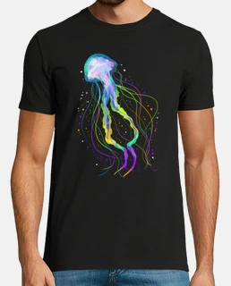 colorido océano medusa psicodélico