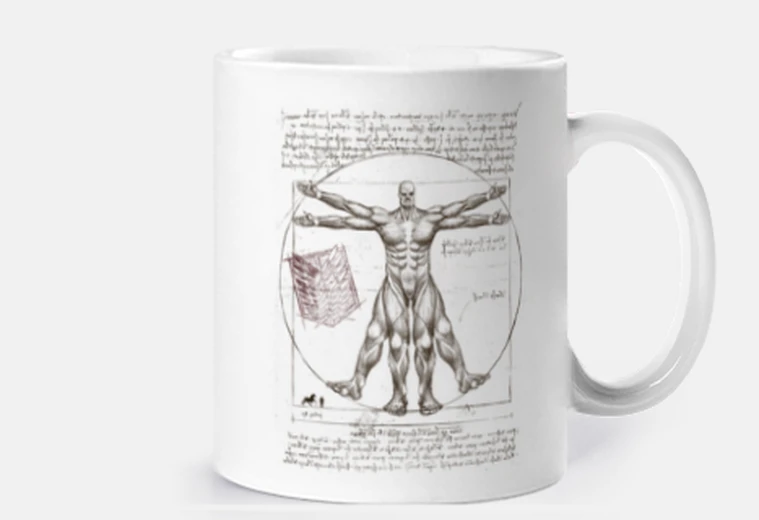 Cup colossal vitruvian - attack on titan