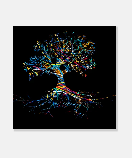 Lienzo Colourfull tree