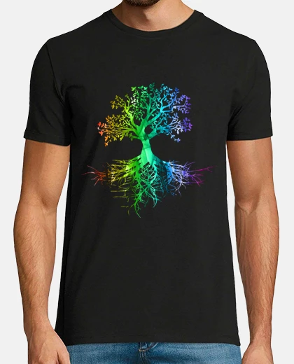 Camiseta Colourfull tree rainbow version