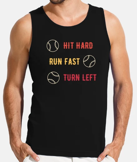 T-shirt colpisci forte corri veloce gira a sini