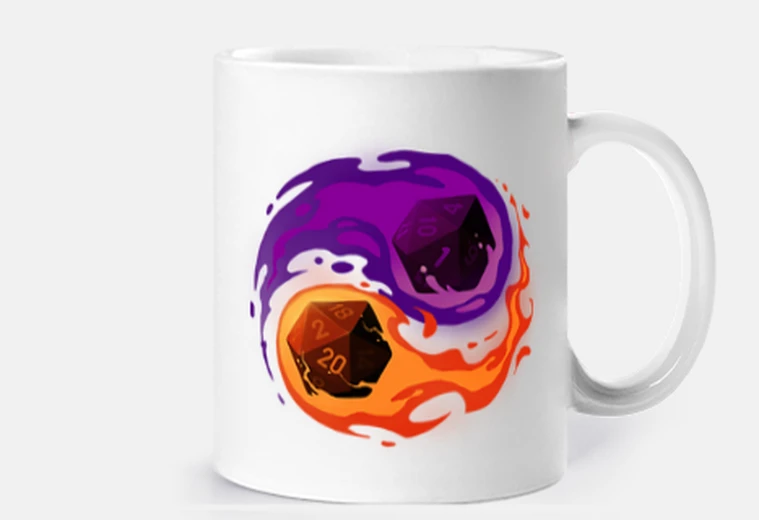 Tazza colpo critico - fallimento - gioco di ruolo