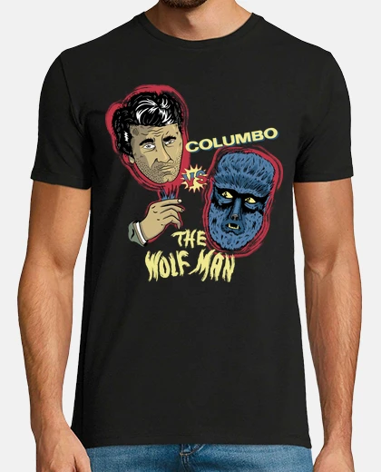Tee-shirt columbo contre l&#39; man -loup