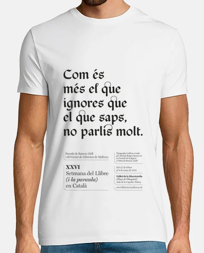Com és més el que ignores (camiseta chico)