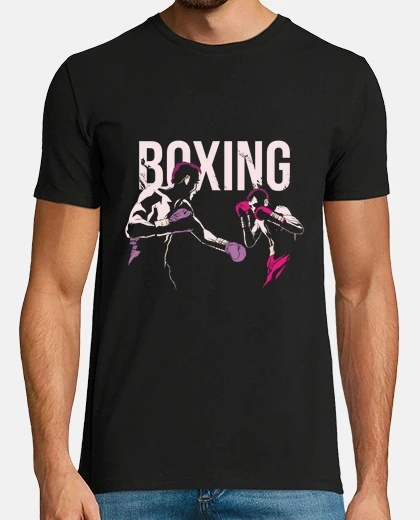Tee-shirt combat de boxe , dessin d artiste collector, 