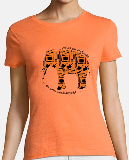 T-shirt come un elefante in una negozio di porcellana 02