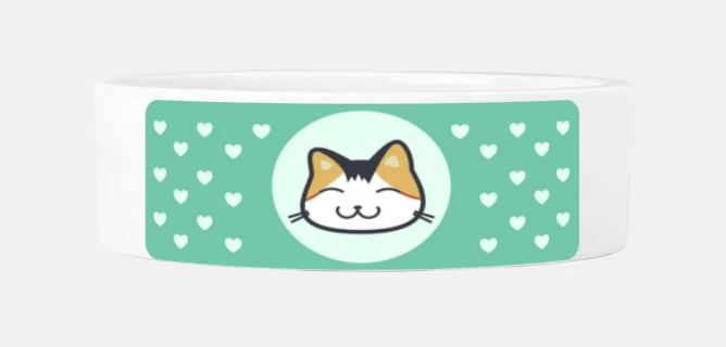 Comedero de cerámica gorocat mint gato