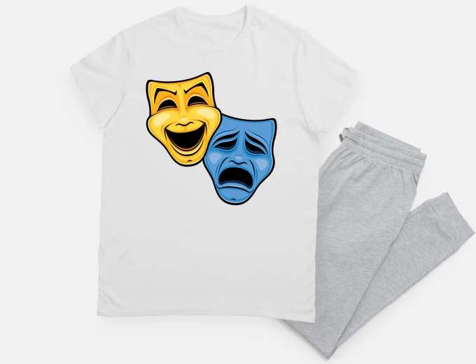 Pyjama Comedy And Tragedy Theatrical Masks