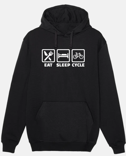Sudadera comer bicicleta para dormir