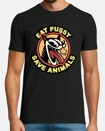 Camiseta comer coño salvar animales