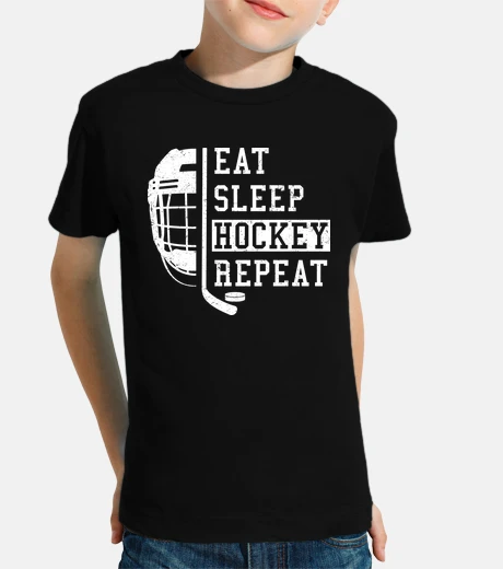 Ropa comer dormir hockey repetir - idea de regalo divertida