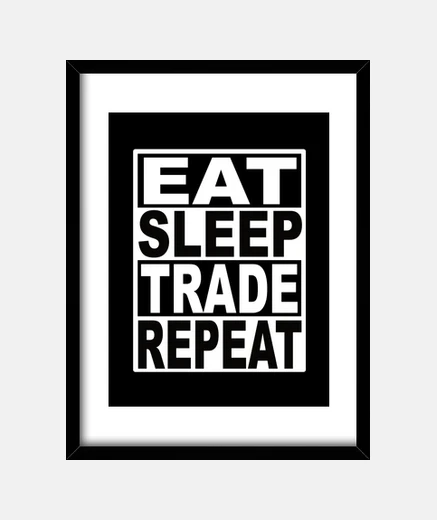 Cuadro comer dormir intercambiar repetir