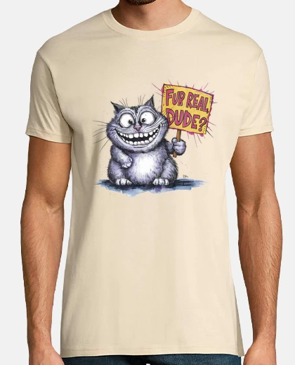 T-shirt comic cat drawing funny humor