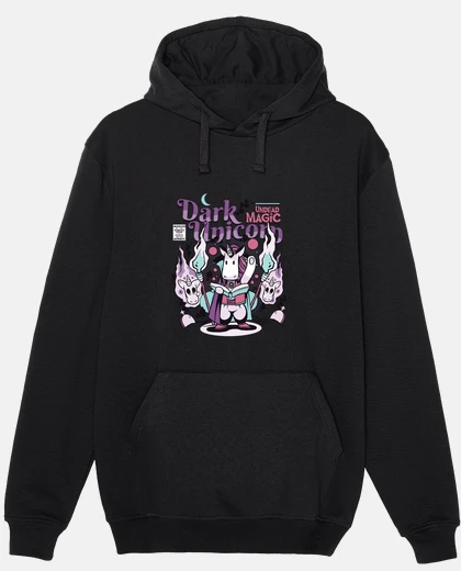 Sudadera cómic unicornio oscuro