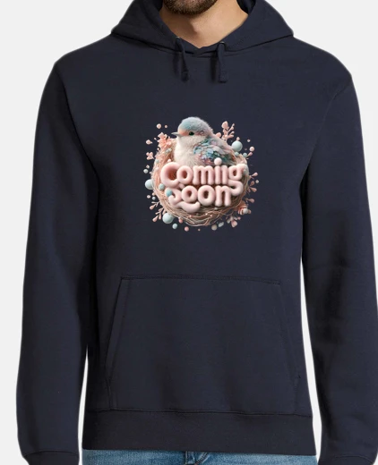 Hoodie Coming Soon Baby Announcement Design