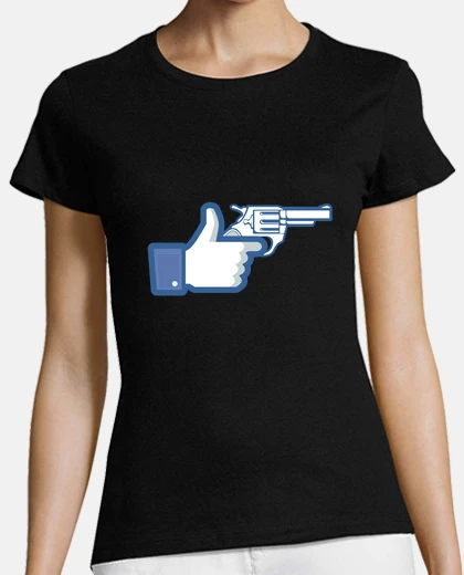 Tee-shirt comme un pistolet, facebook aime