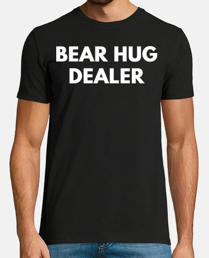 T-shirt commerciante abbraccio orso abbraccio o