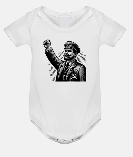 Kids communist raising his fist