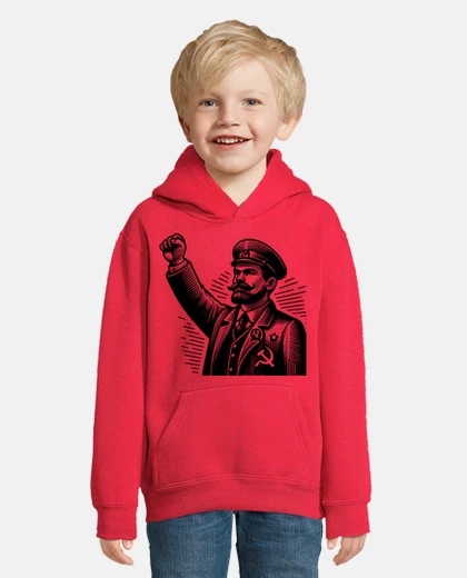 Kids communist raising his fist