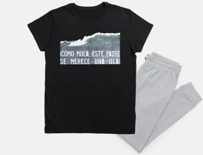Cómo mola, este padre se merece una ola