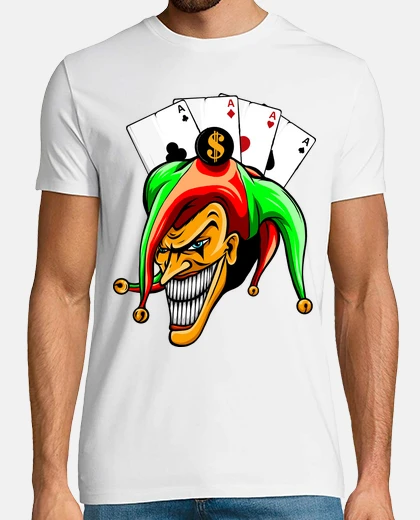 Camiseta comodín cartas de póquer