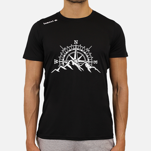 compass and mountains wind rose
