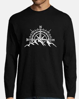compass and mountains wind rose