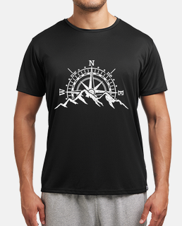 compass and mountains wind rose