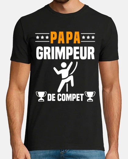T-shirt competition climber dad climbing dad