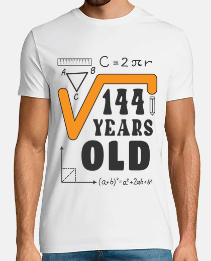 T-shirt compleanno 12 anni radice quadrata
