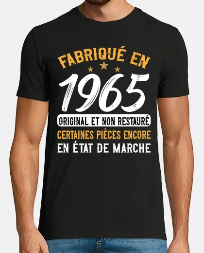 T-shirt compleanno 1965 idea regalo umorismo