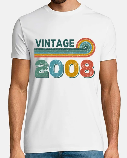 T-shirt compleanno 2008 - vintage 2008