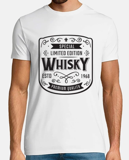 T-shirt compleanno del whisky 1968