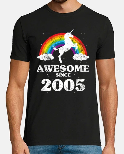 T-shirt compleanno di compleanno vintage 2005