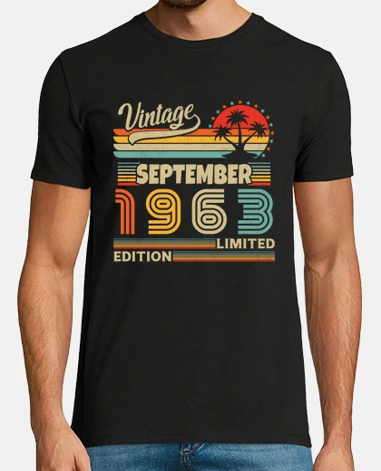 T-shirt Compleanno vintage di settembre 1963