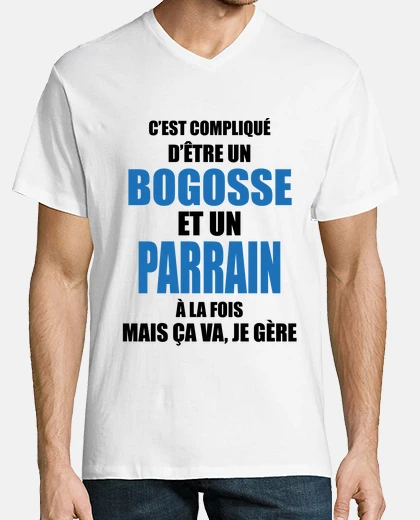 T-shirt complicato per essere falso e padrino a
