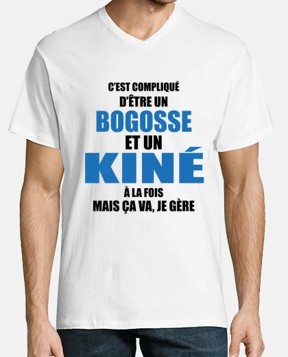 Tee-shirt compliqué d'être bogosse et kiné