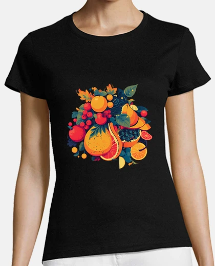 Playera Composición Frutas de Colores
