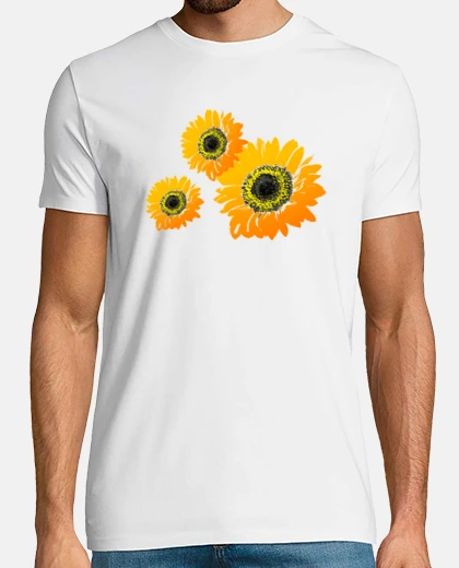 Tee-shirt composition florale tournesols