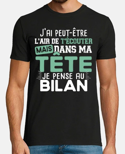 Tee-shirt Comptable Comptabilité Bilan Métier Calcul