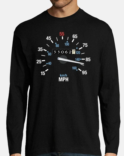 Tee-shirt compteur de vitesse delorean - retour v