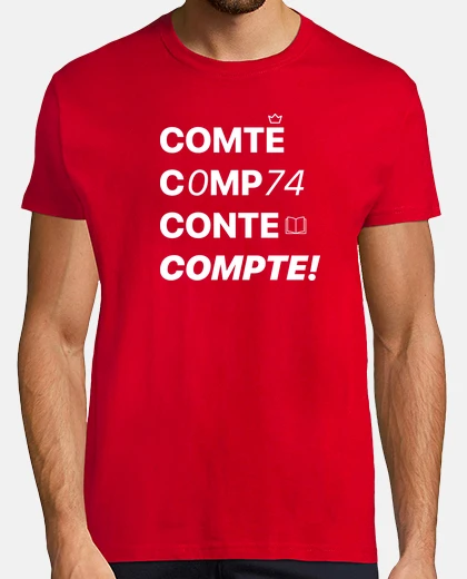 T-shirt comte, compta, conte, compte in valencia samarreta in valencia