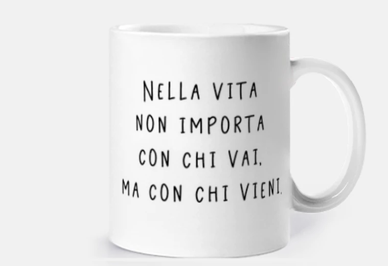 Tazza Con chi vieni