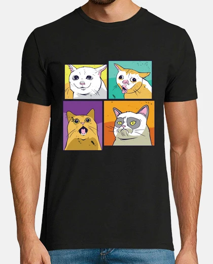 Tee-shirt conception de chat drôle de chats meme